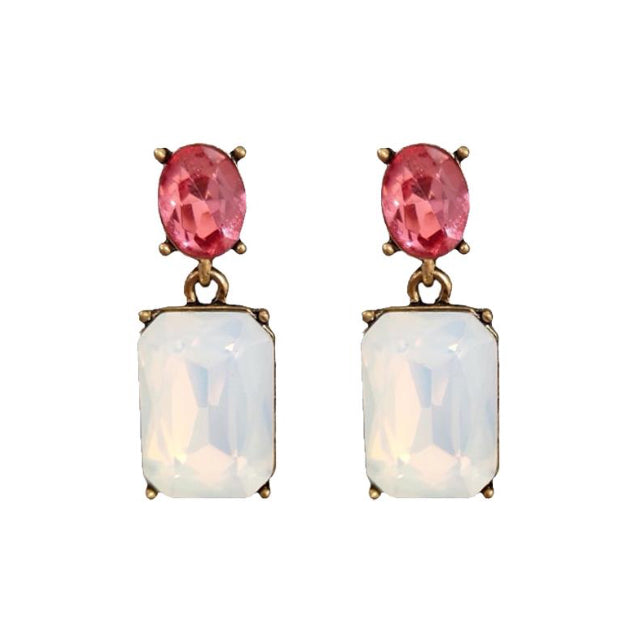Vintage Gem Drop Earrings