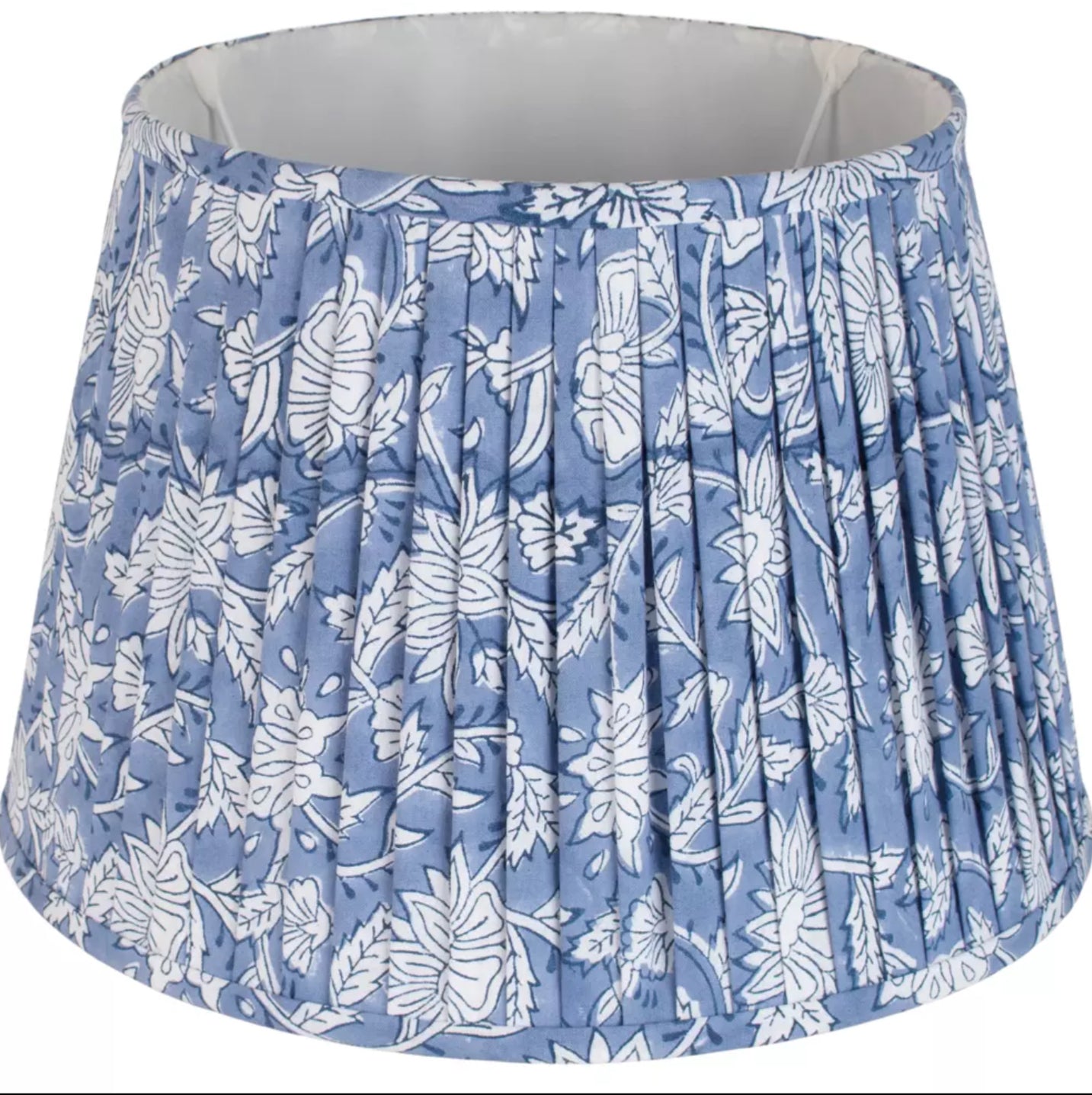 Floral Blue Lampshade - 35 cm
