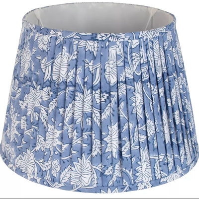 Floral Blue Lampshade - 35 cm