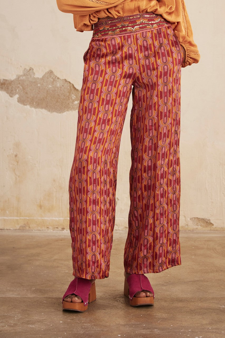 Paquita Patterned Trouser Aurina Ltd