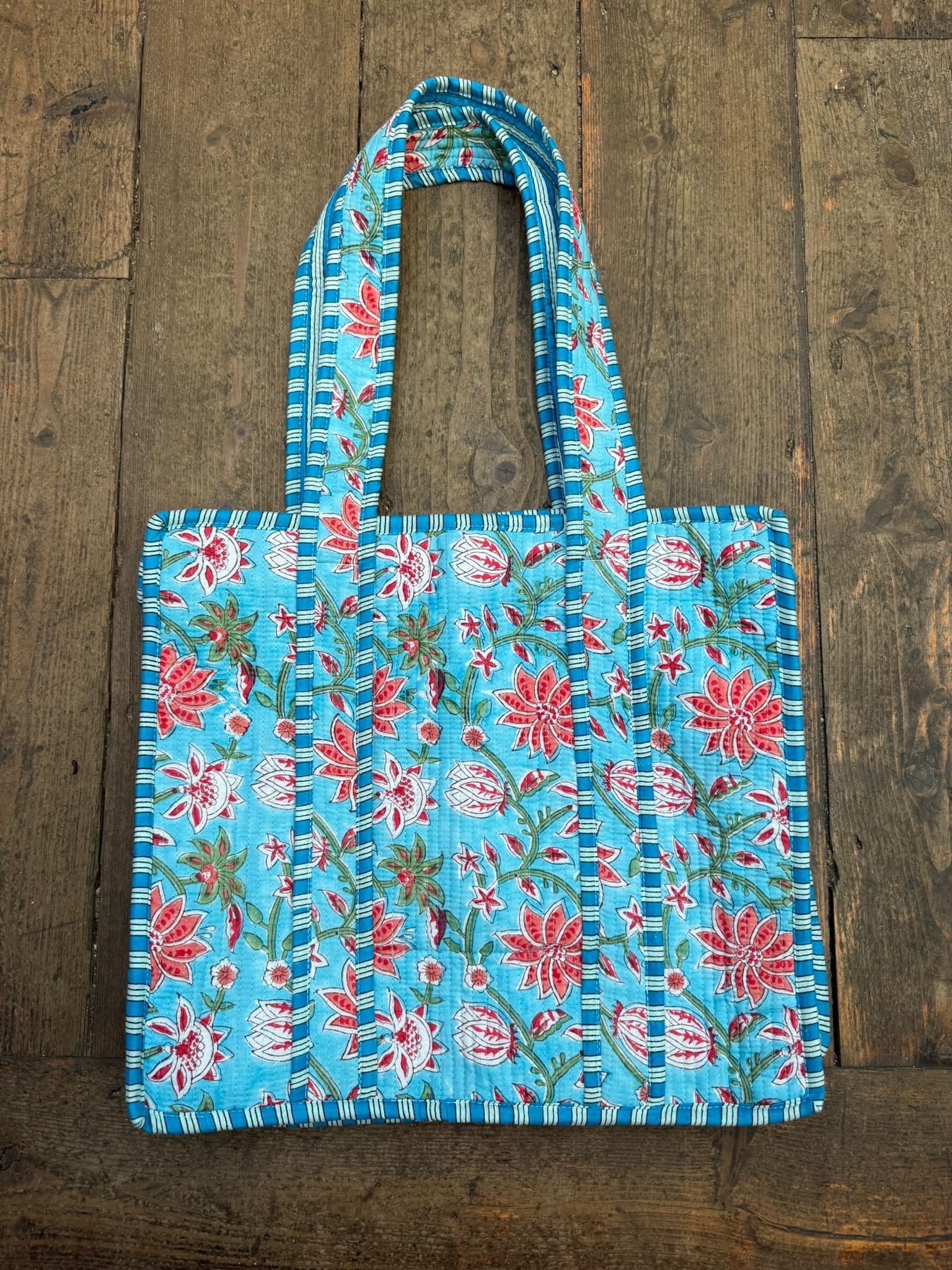 Aurina Block Printed Tote Bag