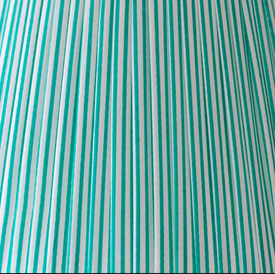 Striped Mint Lampshade - 40cm