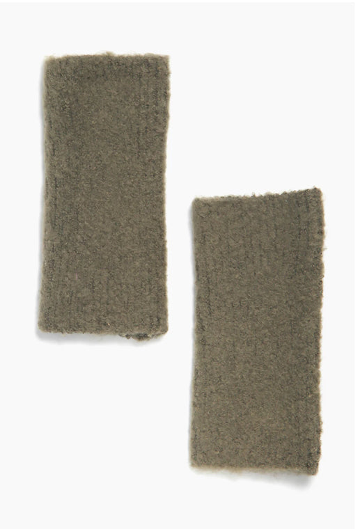 Khaki  Tallulah Fluffy Wrist Warmer
