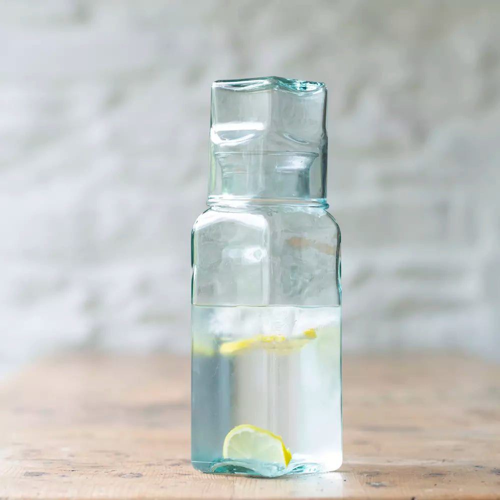 Bedside Table Carafe and Glass Set