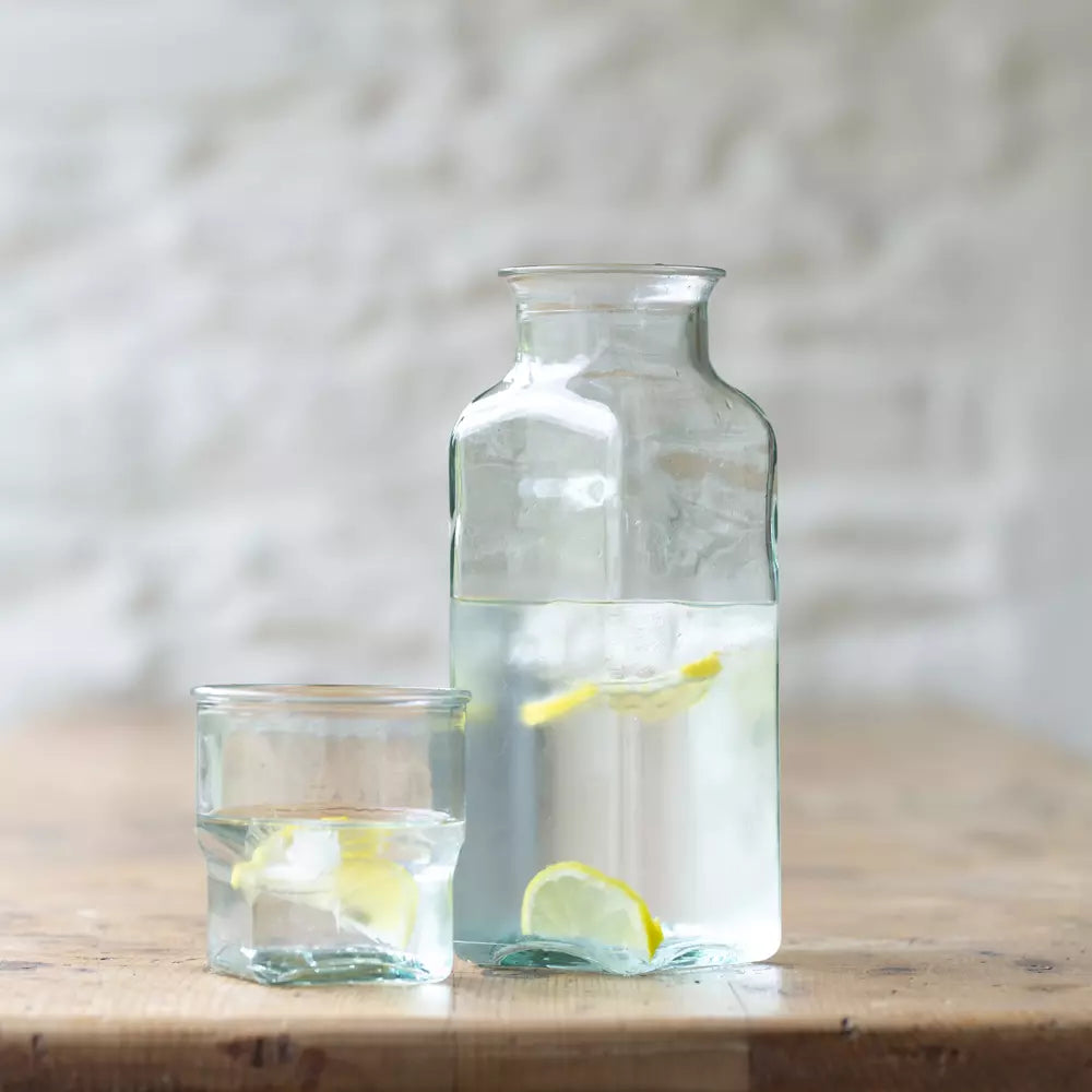 Bedside Table Carafe and Glass Set