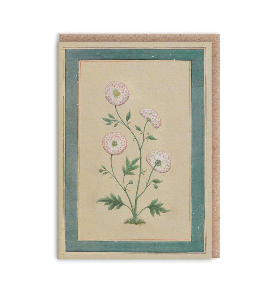 Mughal Flowering Plant Mini Greeting Card