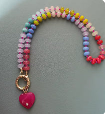 Coloured Chunky Natural Stone Necklace