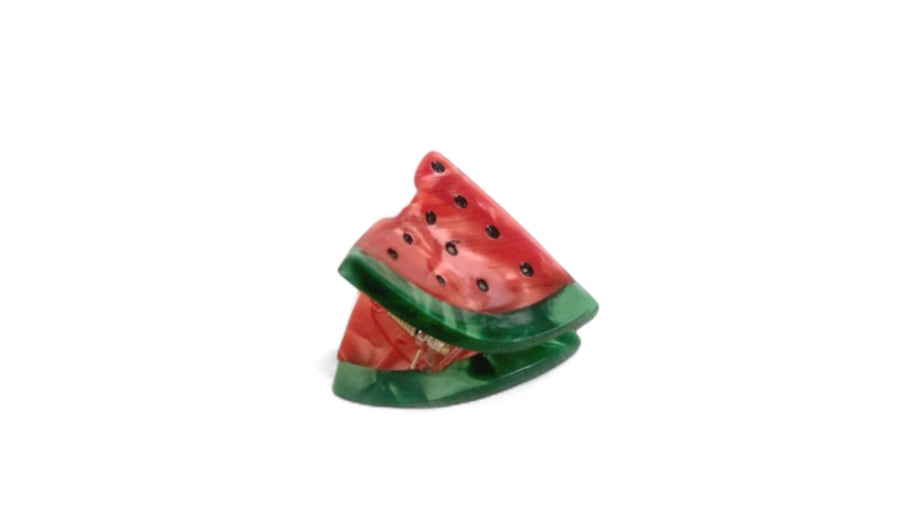 Mini Watermelon Resin Claw Clip