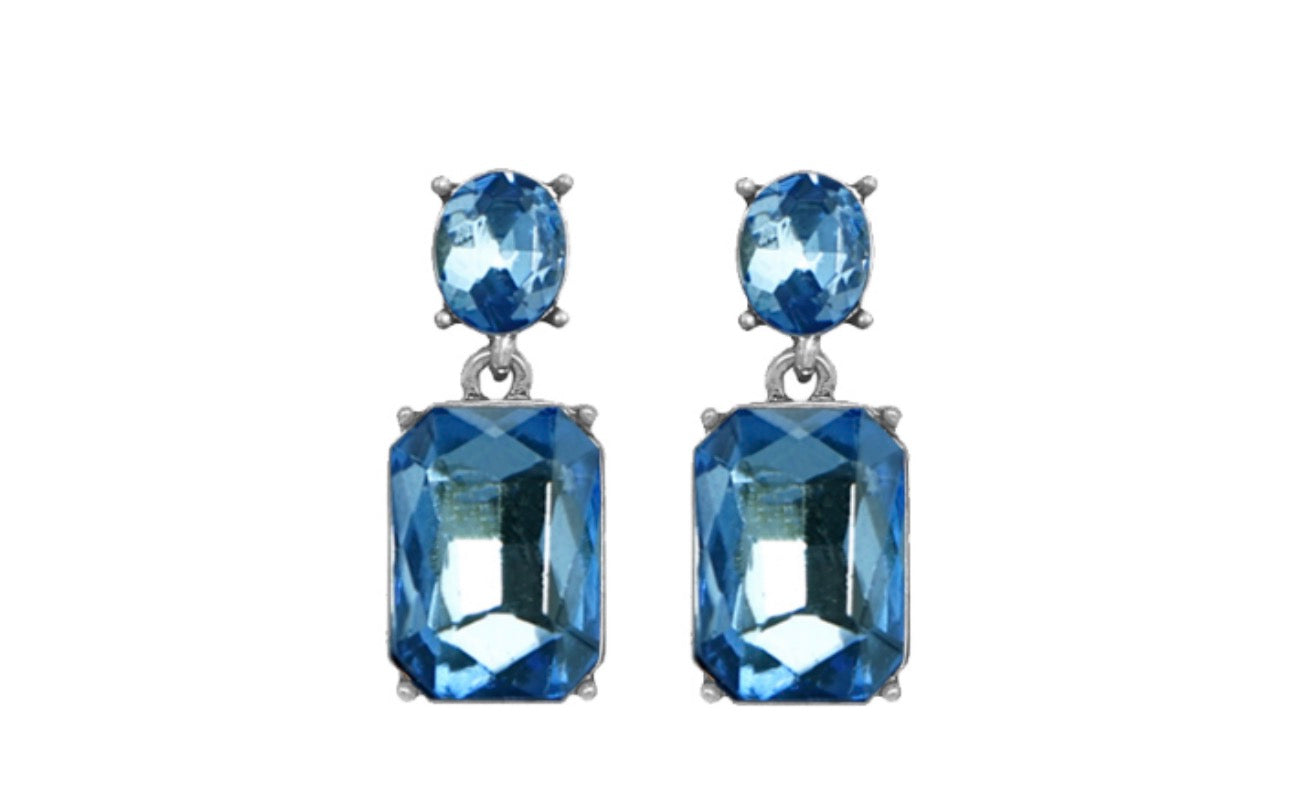 Vintage Gem Drop Earrings