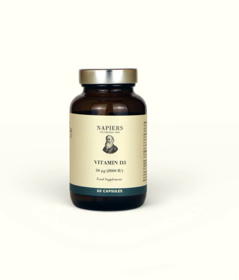 Napiers Vegan Vitamin D3 2000IU Capsules Aurina Pop UP Ltd