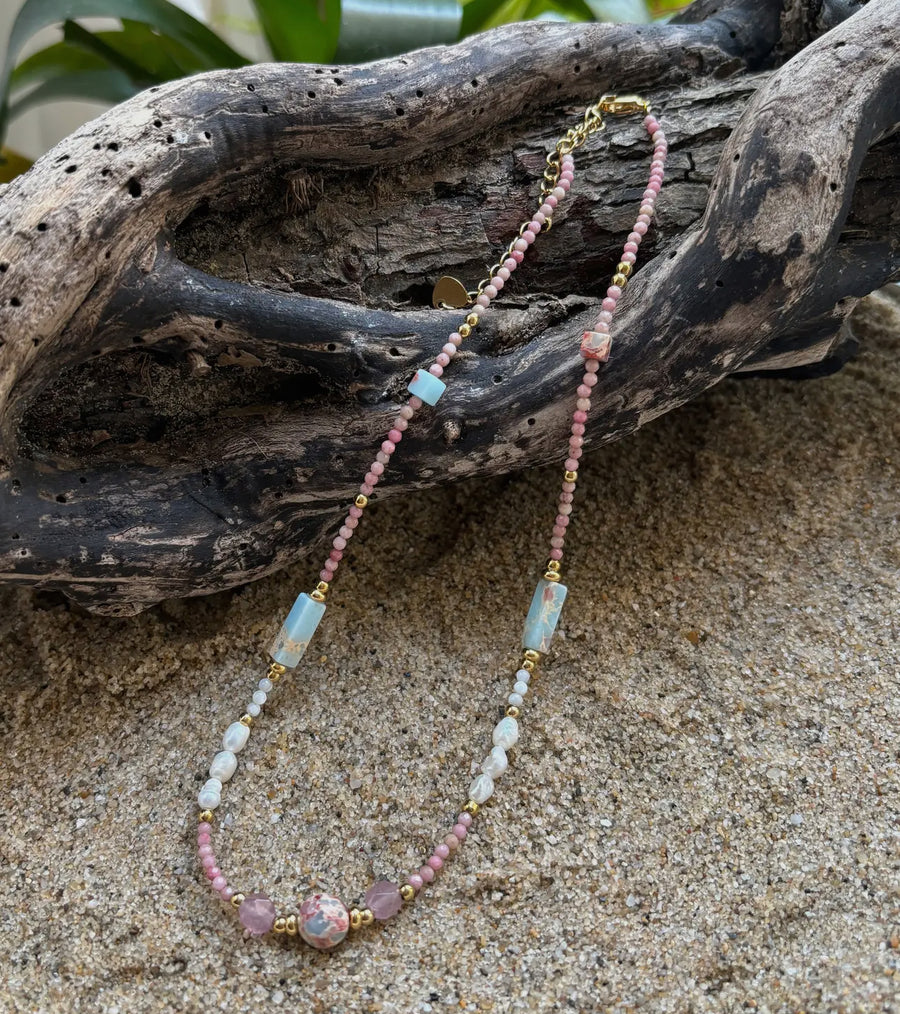 Natural Stone Beads Necklace