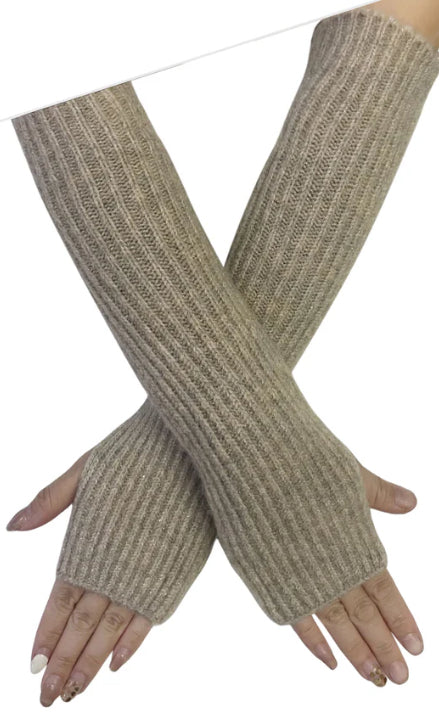 Plain Knitted Wool Gloves