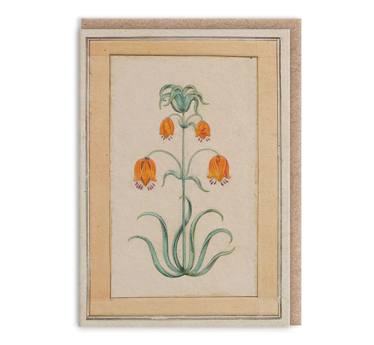 Orange Fritillaria  Mini Greeting Card