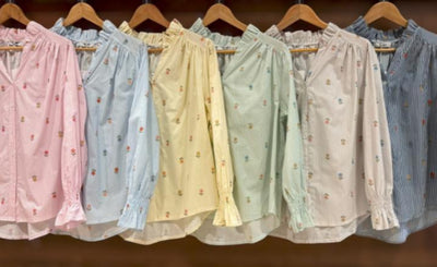 Spring Blossom Cotton Blouse