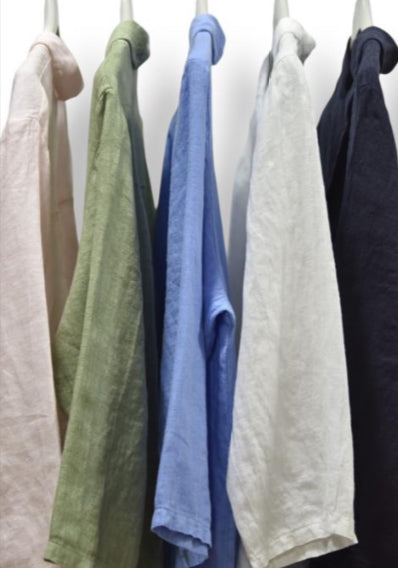 Carla Cowl Neck Linen Top