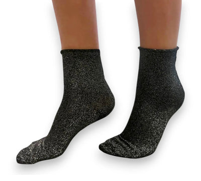 Sparkly Glitter Lurex Ankle Socks