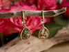 Gold Plated Abalone Drop Earrings