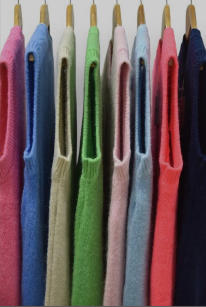 Katherine Roundneck Alpaca Sleeveless Cardigan