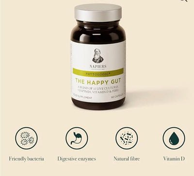 Napiers Phytologic Happy Gut Capsules Aurina Pop UP Ltd