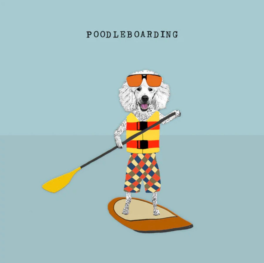 Poodleboarding Card