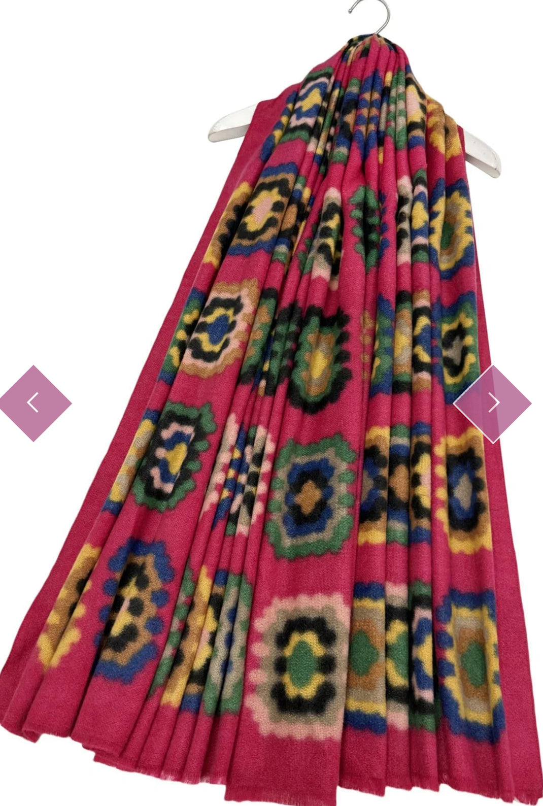 Retro Scarf - Fuschia