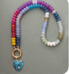 Coloured Chunky Natural Stone Necklace