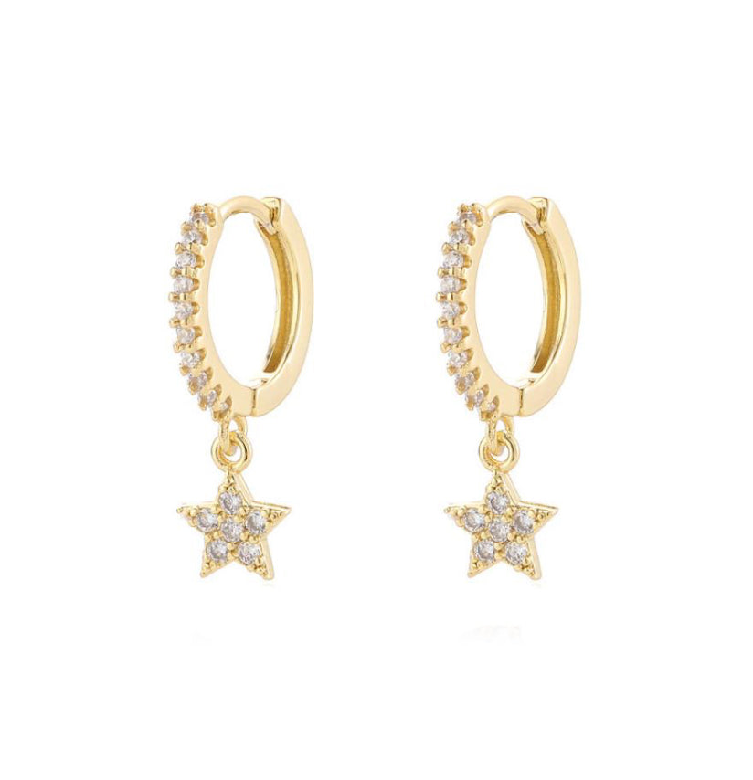 Star Drop Huggie Earring Aurina Pop UP Ltd