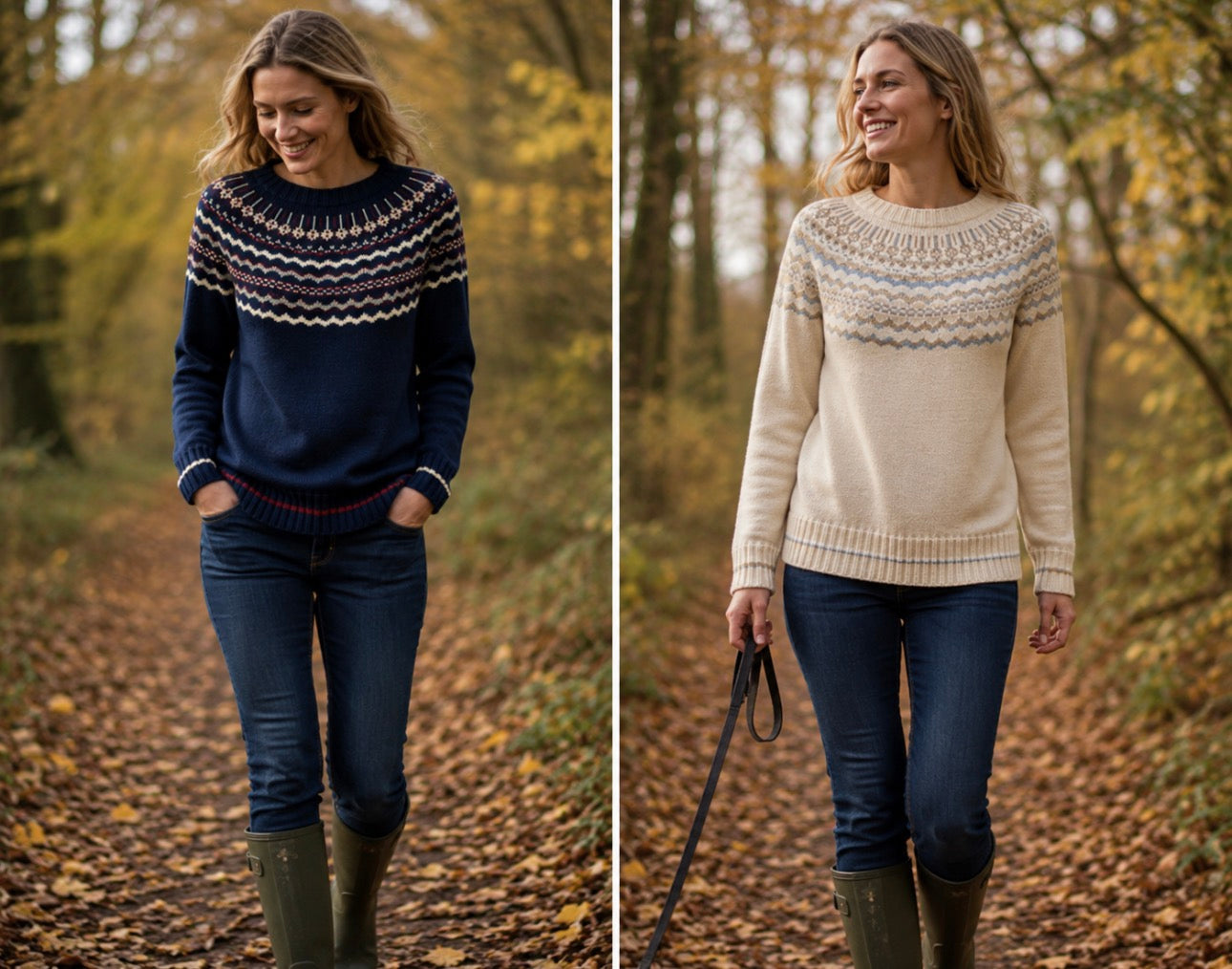 Genevieve Jacquard Cashmere Blend Jumper