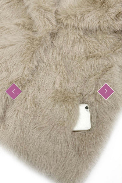 Oversized Lapel Faux Fur Gilet Aurina Pop UP Ltd