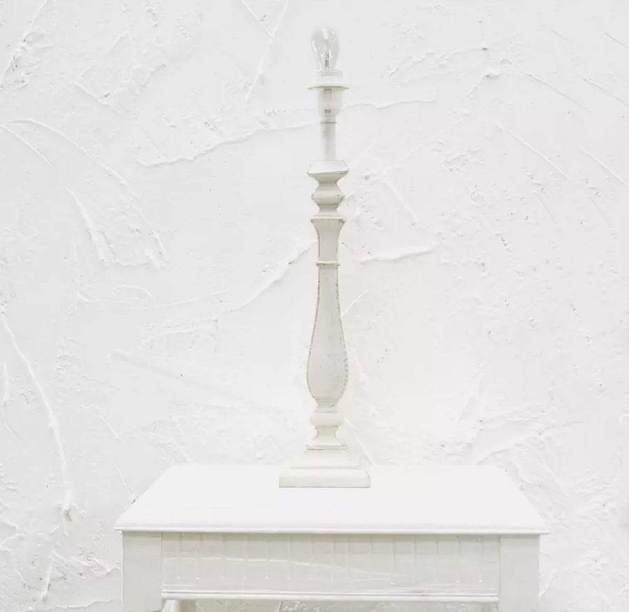 Beatrice Antique White Lamp Base