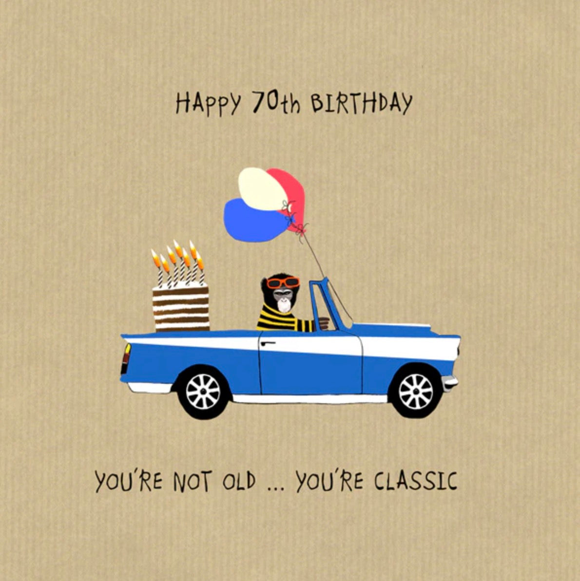 Happy 70th Birthday Card