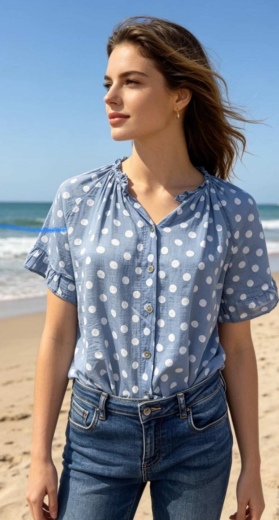 Dorothy Dotty Cotton Blouse