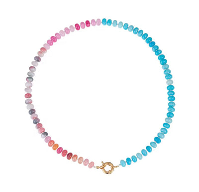Coloured Natural Stone Necklace