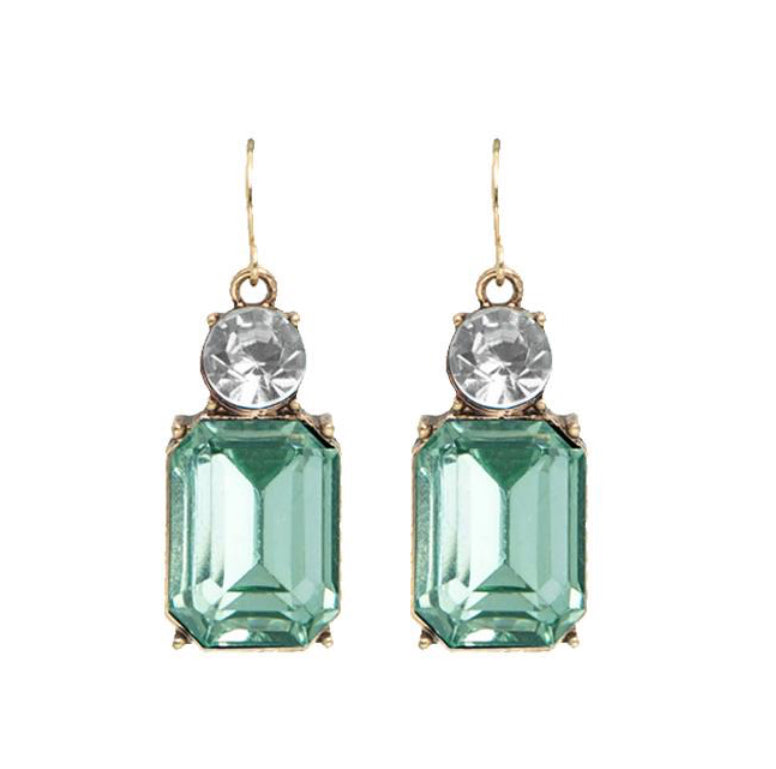 Vintage Gem Drop Earrings