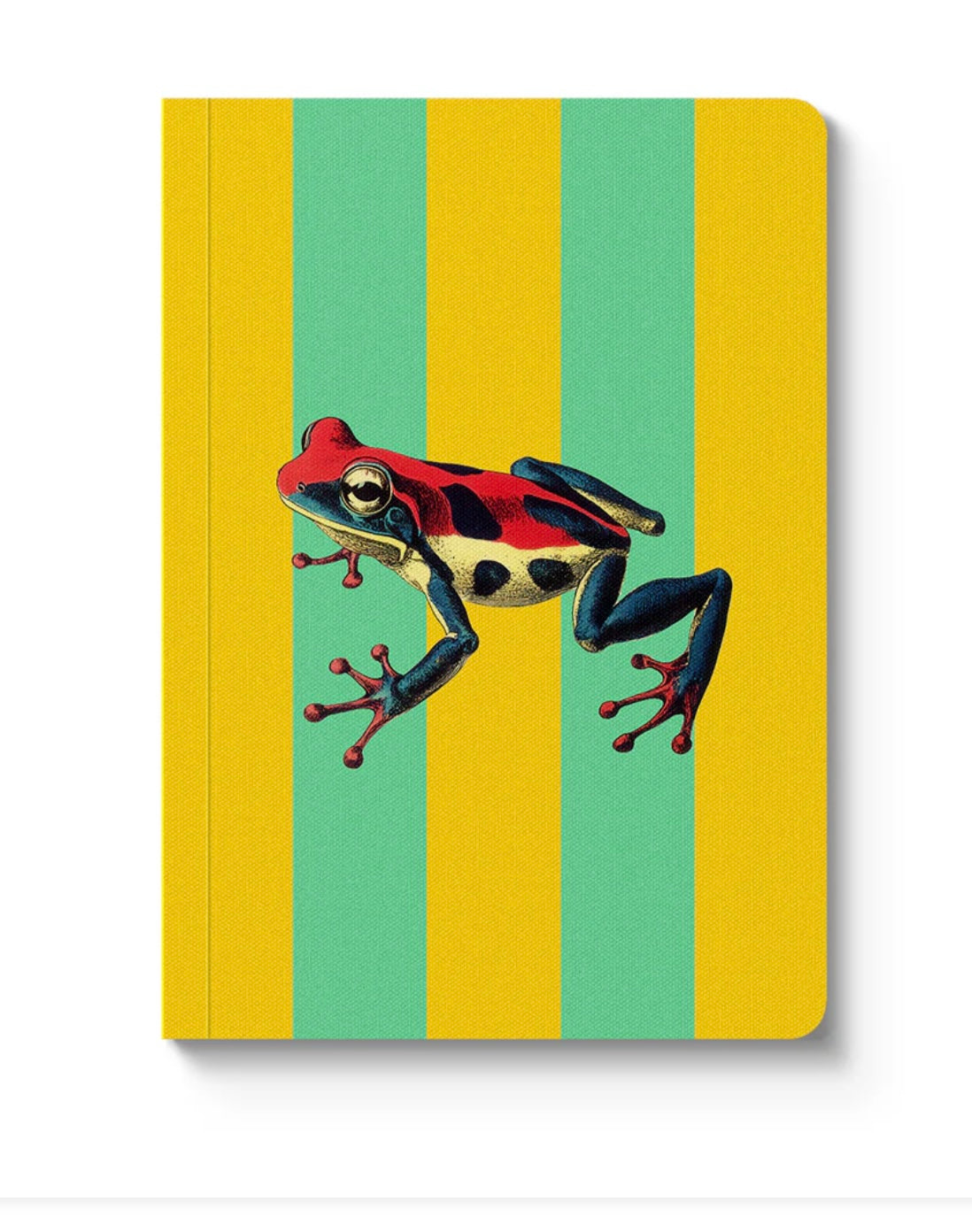 Striped Frog Paperback Notebook
