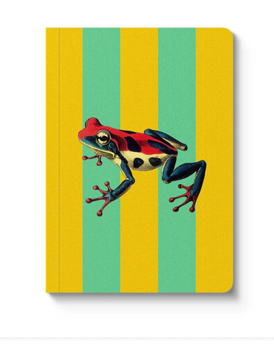 Striped Frog Paperback Notebook