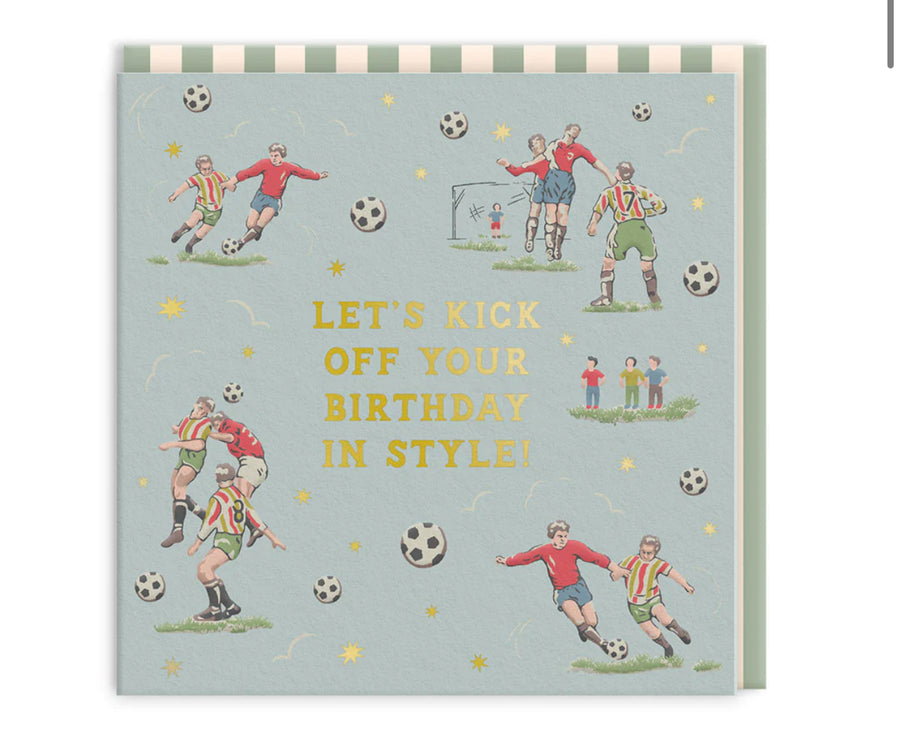 Let's Kick Off Your Birthday Mini Greeting Card