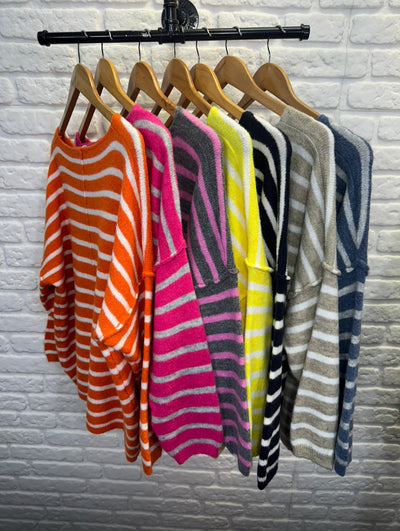 Striped Sloppy Jumper