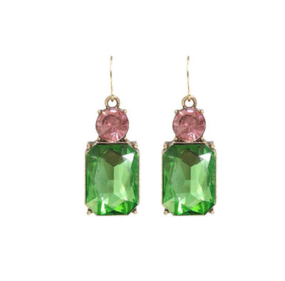 Vintage Gem Drop Earrings