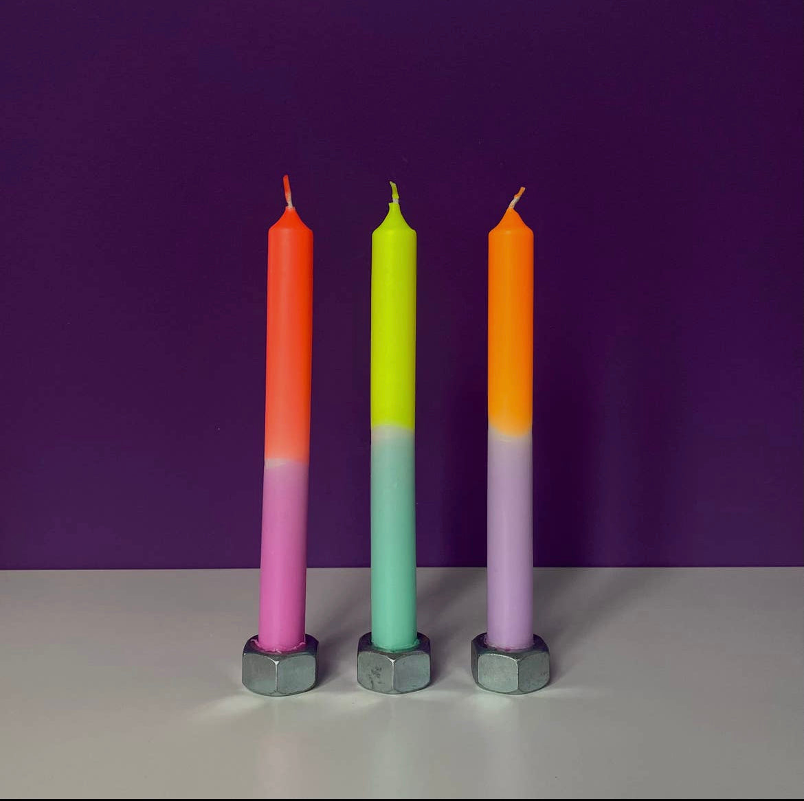 Dip Dye Neon Pastel Tulips