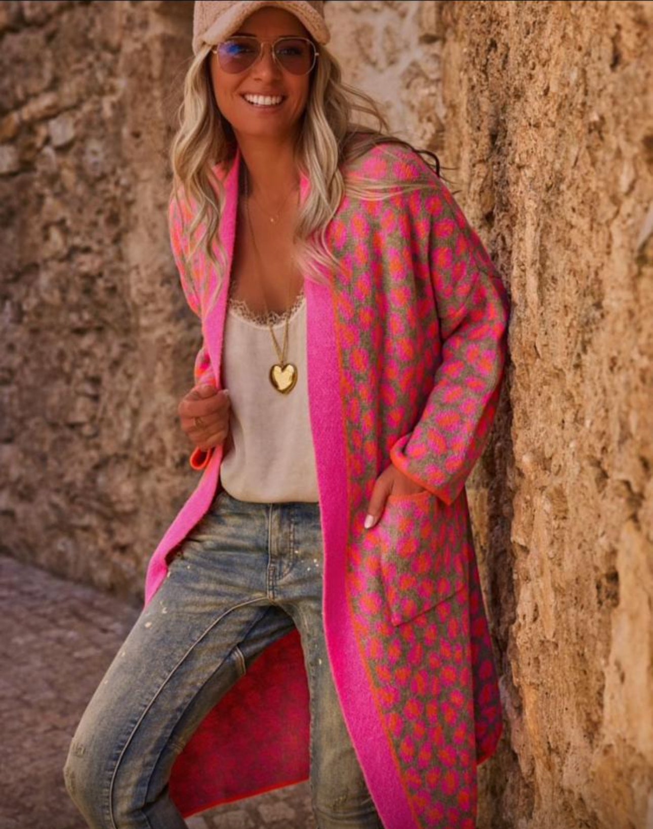 Laura Long Leopard Cardigan