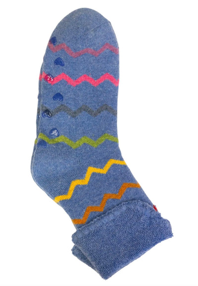 Zig Zag Non-Slip Cosy Socks