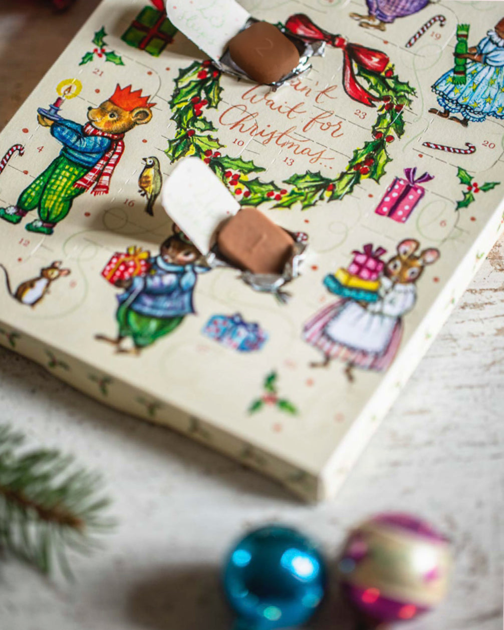 Mini Vintage Style Chocolate Advent Calendar