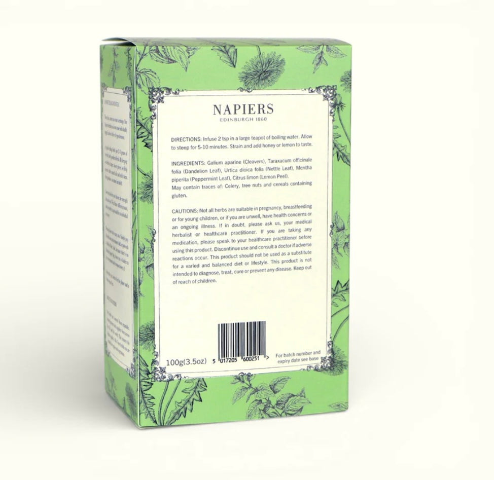 Napiers Detoxitea Herbal Tea Blend Aurina Pop UP Ltd