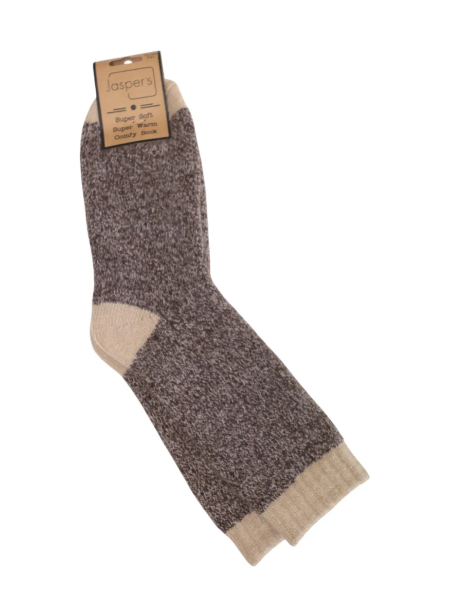 Cappuccino Marl Cosy Mens Socks
