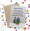 Slippers  Birthday Card