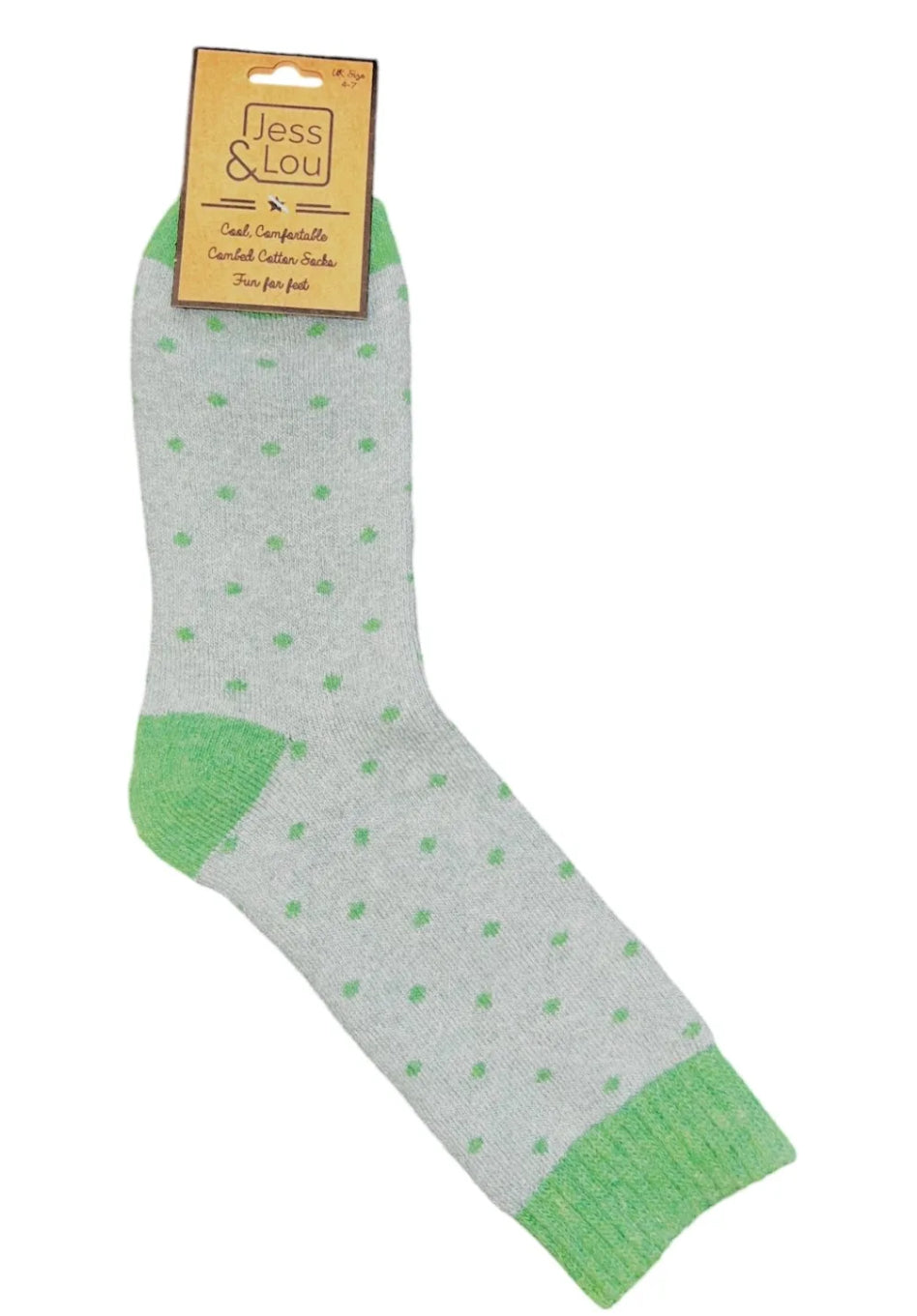 Delightful Dots Ribbed Cosy Sock