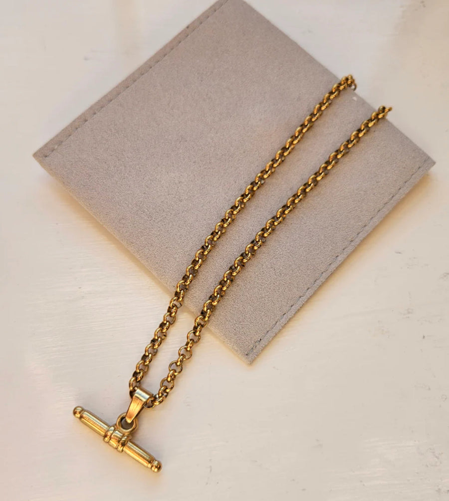 Vintage T Bar Necklace Aurina Pop UP Ltd
