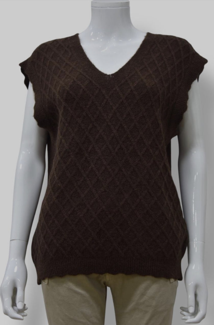 Delilah Diamond Knit Tank Top