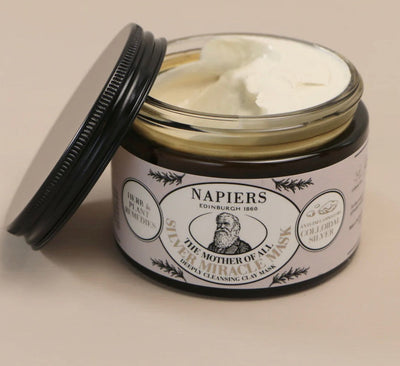 Aurina Pop UP Ltd Napiers Mother of All Silver Miracle Face Mask cream mask in open jar